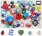 50PCS Glass Beads for Jewelry Making Adults, 1pc Plastic Box (Mix)